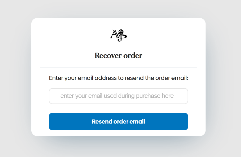 recover order